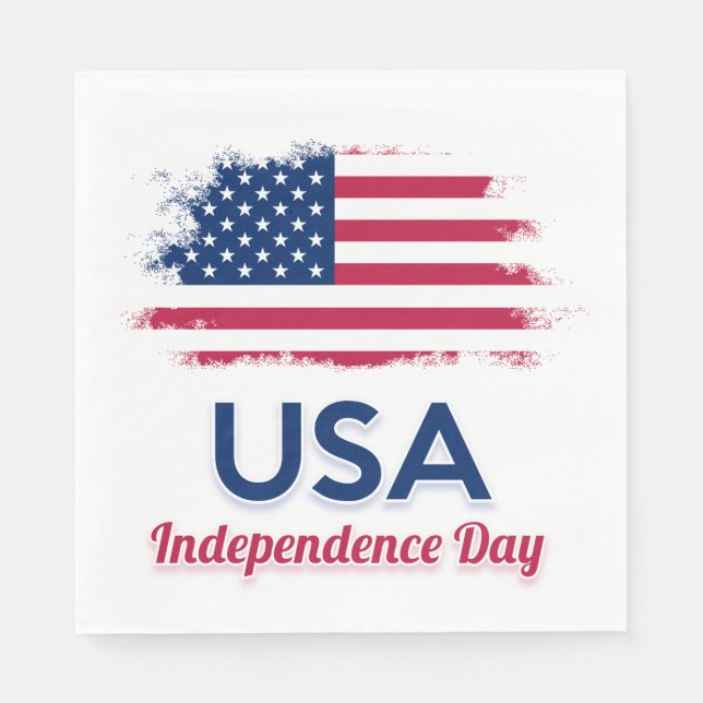 USA Flag        Napkins (Front)