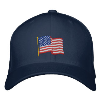 USA Flag NBG Embroidered Baseball Hat