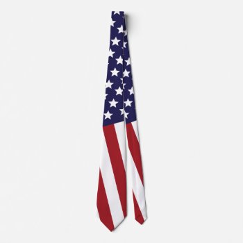 Usa Flag Neck Tie by ZionMade at Zazzle