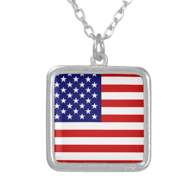USA Flag Necklace (Front)