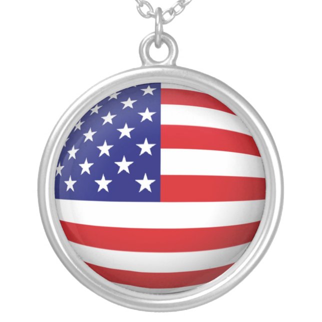 USA Flag Necklace (Front)