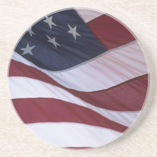 USA flag, North Carolina, USA Drink Coaster (Front)