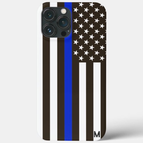  USA Flag Old Glory Patriotic Thin Blue Line iPhone 13 Pro Max Case