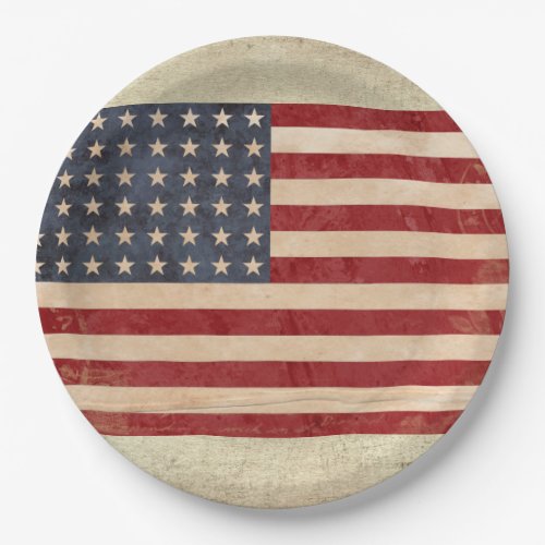 USA Flag Paper Plates