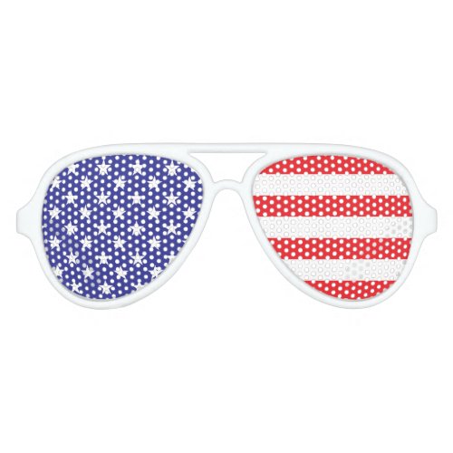 USA Flag Party Glasses
