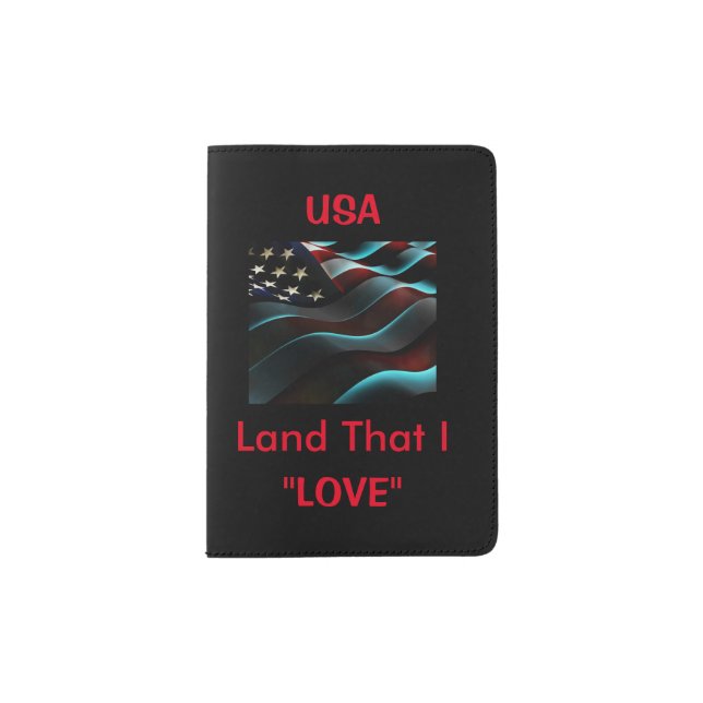 USA Flag Passport Holder (Front)