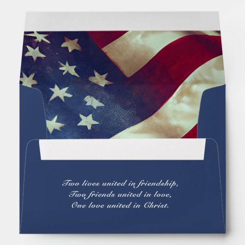 USA Flag Patriotic Amer Stars Stripes Christian Envelope
