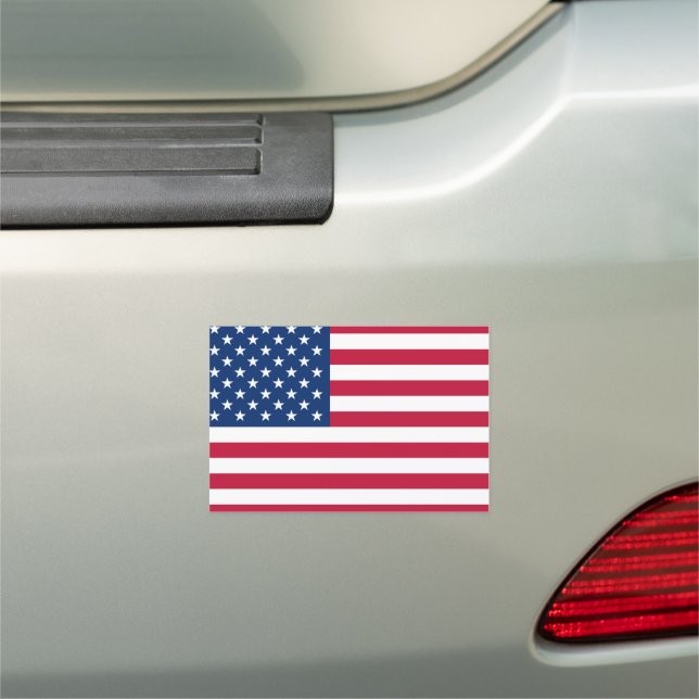 USA Flag Patriotic American Flag Stars and Stripes Car Magnet (In Situ)