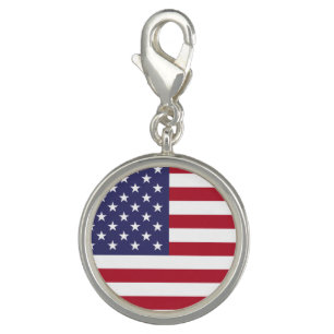 USA Flag Patriotic American Flag Stars and Stripes Charm