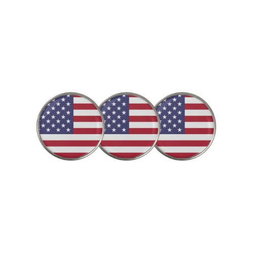 USA Flag Patriotic American Flag Stars and Stripes Golf Ball Marker