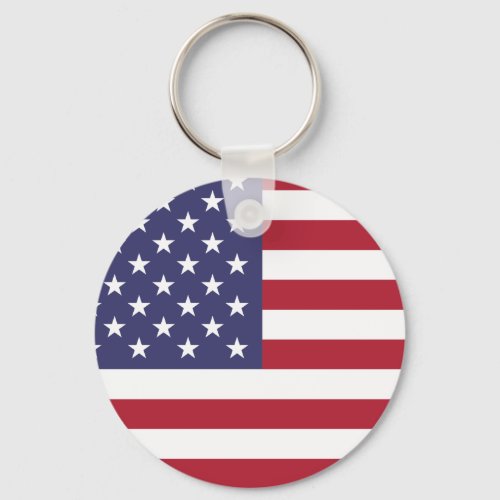 USA Flag Patriotic American Flag Stars and Stripes Keychain