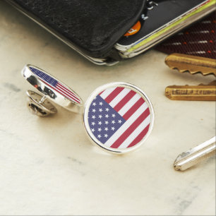 USA Flag Patriotic American Flag Stars and Stripes Lapel Pin