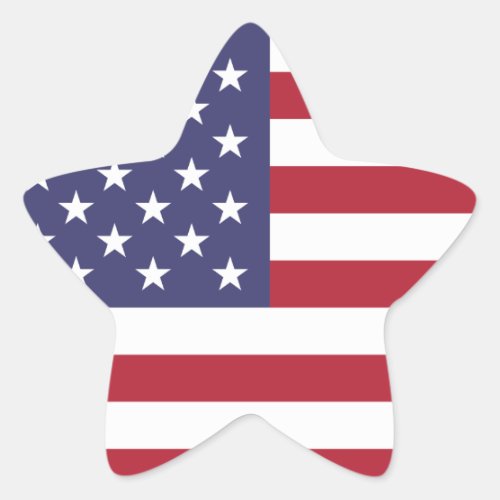 USA Flag Patriotic American Flag Stars and Stripes Star Sticker