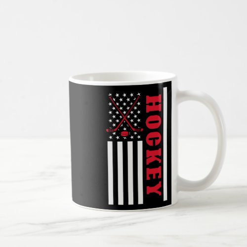 Usa Flag Patriotic American Pride Hockey Player Gi Coffee Mug