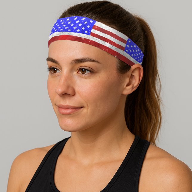 USA Flag - Patriotic Athletic Headband (Creator Uploaded)