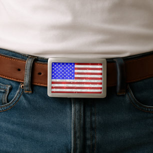 USA Flag - Patriotic Belt Buckle