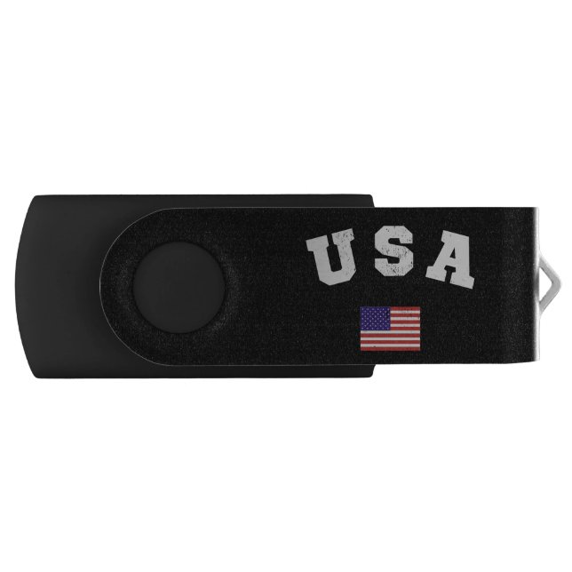 USA  Flag Patriotic Flash Drive (Front)