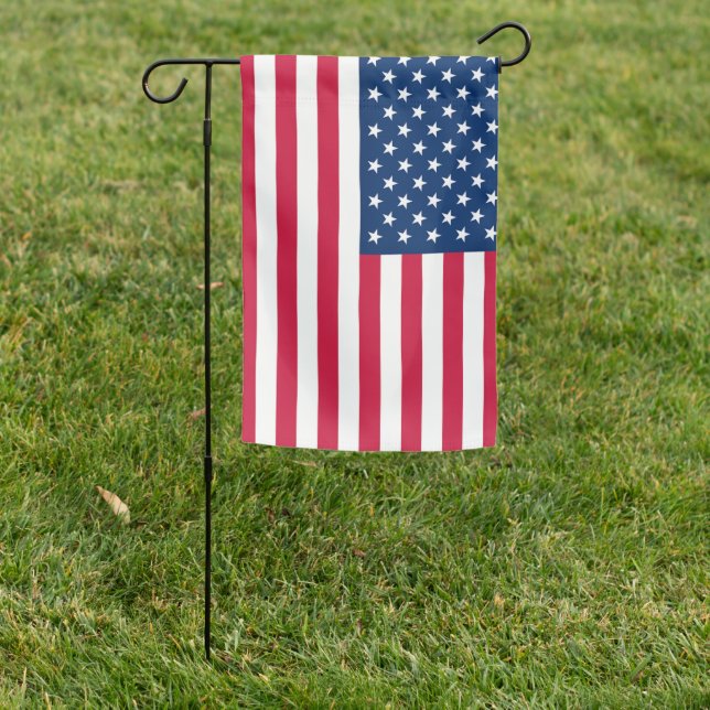 USA Flag Patriotic Garden Flag (In SItu)