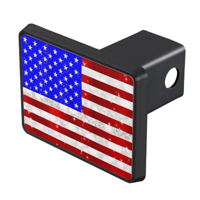 USA Flag - Patriotic Hitch Cover (Top Right)