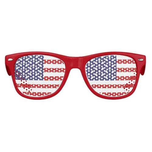 USA Flag Patriotic Kids Sunglasses