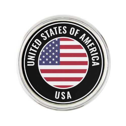 USA Flag Patriotic Lapel Pin