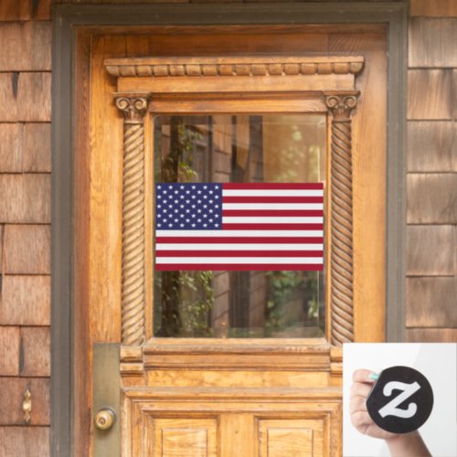 USA Flag Patriotic Red White n Blue Old Glory Window Cling