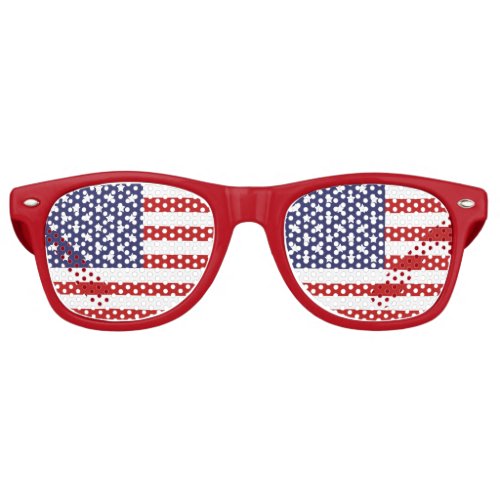 USA Flag Patriotic Retro Sunglasses
