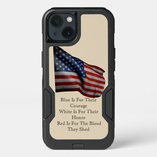 USA Flag Patriotic Stars Stripes Destiny Destiny'S Otterbox iPhone Case (Back)