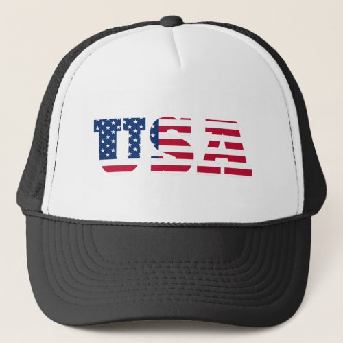 USA Flag  Patriotic Trucker Hat