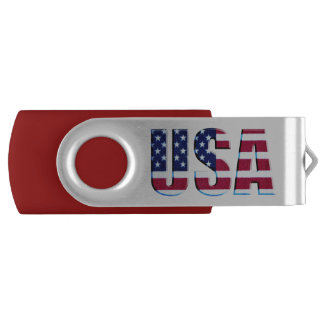 USA Flag Pattern Flash Drive