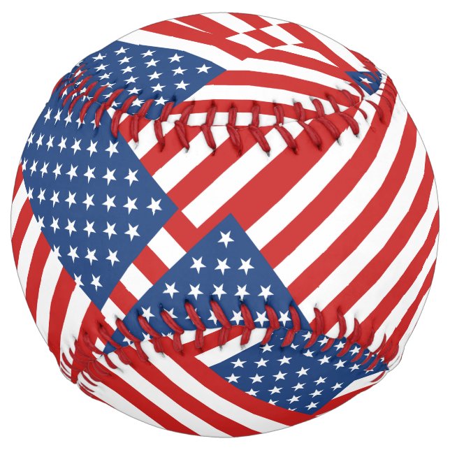 USA Flag Pattern Softball (Front)