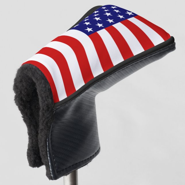 USA Flag pct Golf Head Cover (3/4 Front)
