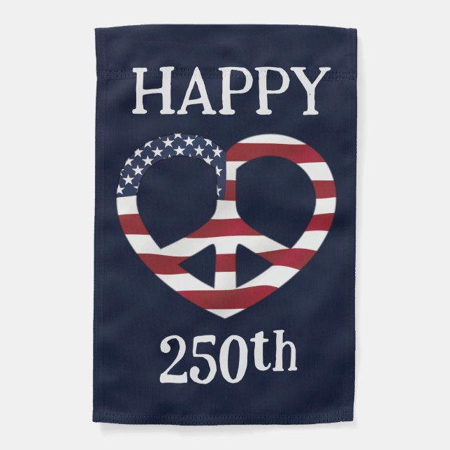 USA Flag Peace Heart (Front)