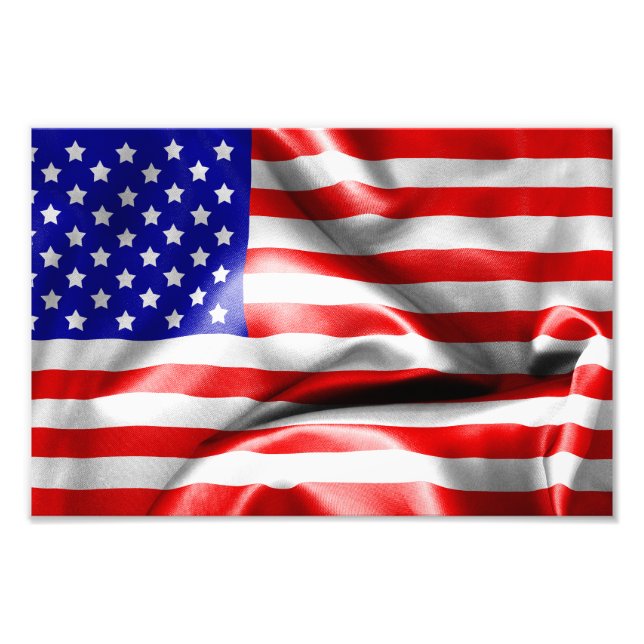 USA Flag Photo Print (Front)