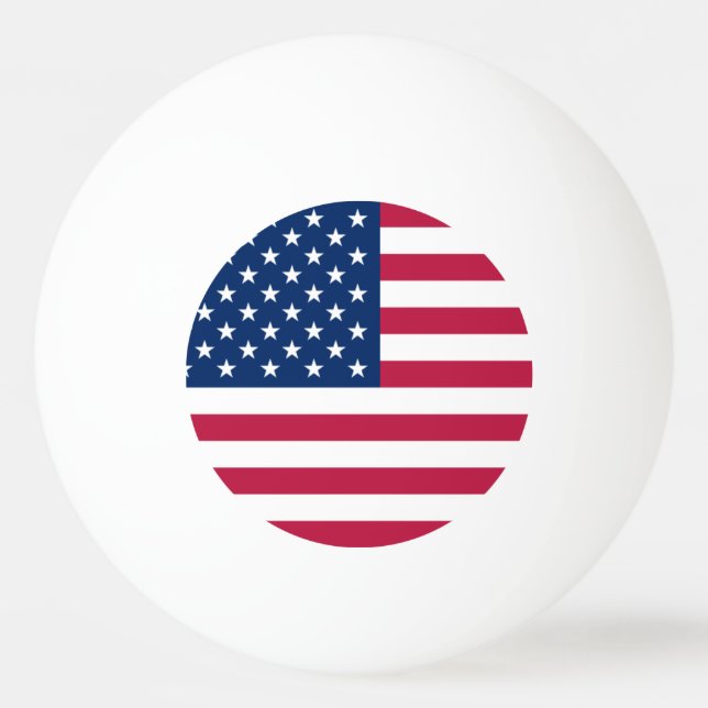 usa flag Ping-Pong ball (Front)