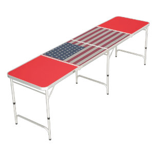 USA FLAG PING PONG BEER PONG TABLE 