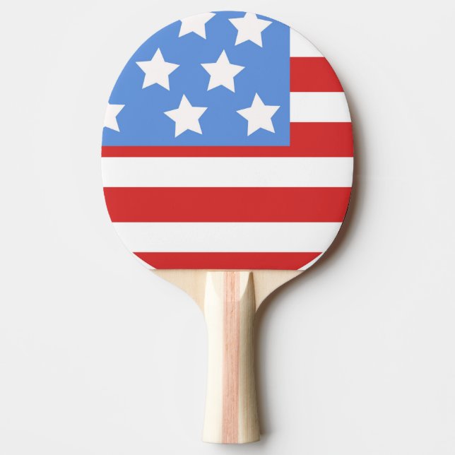 USA Flag Ping Pong Paddle (Front)