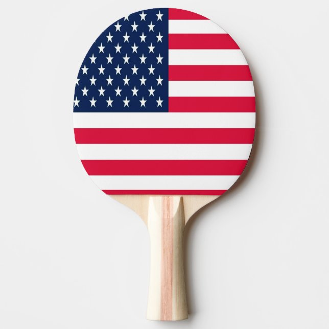 USA Flag Ping Pong Paddle (Front)