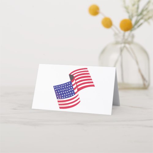 USA Flag Place Card