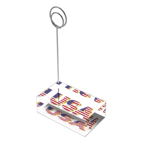 USA Flag Place Card Holder