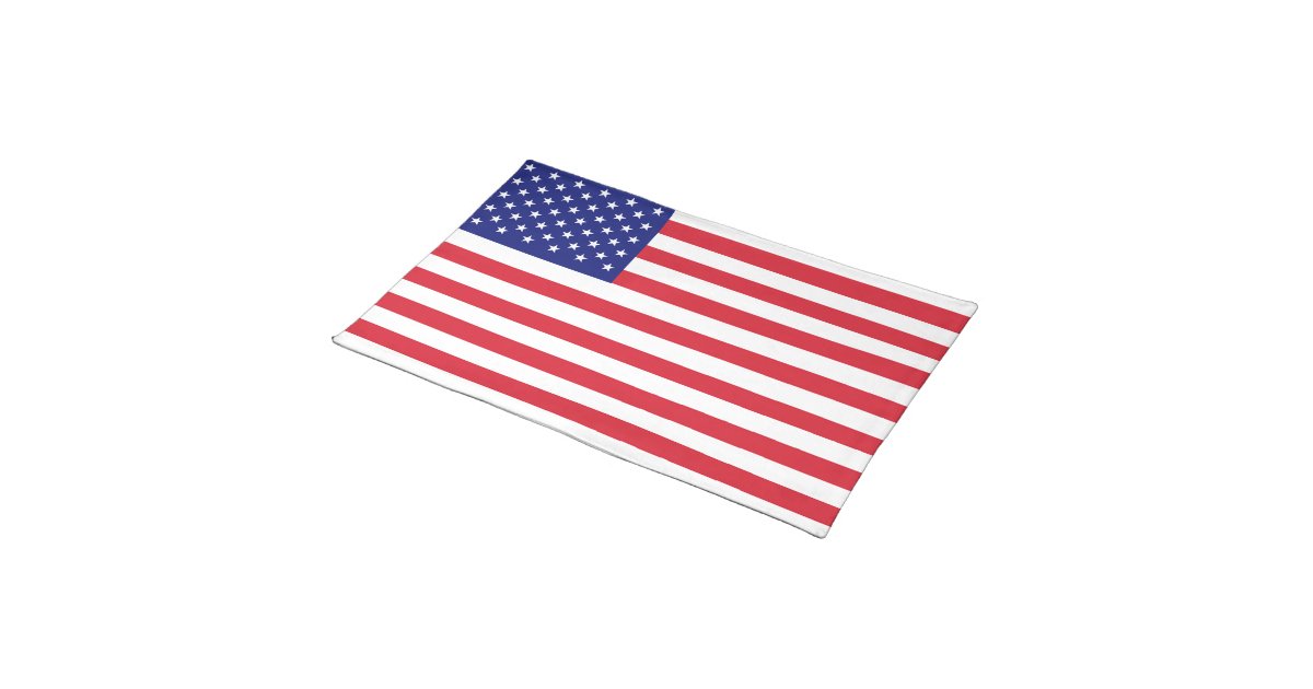 USA Flag Placemats Made in America Zazzle