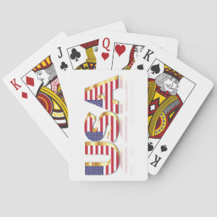 USA Flag Playing Cards