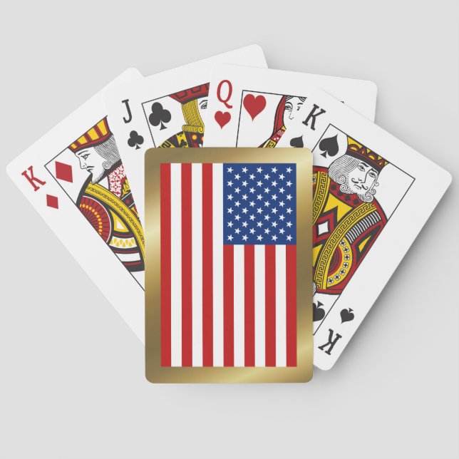 USA Flag Playing Cards (Back)