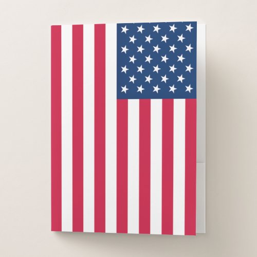 USA Flag Pocket Folder United States of America