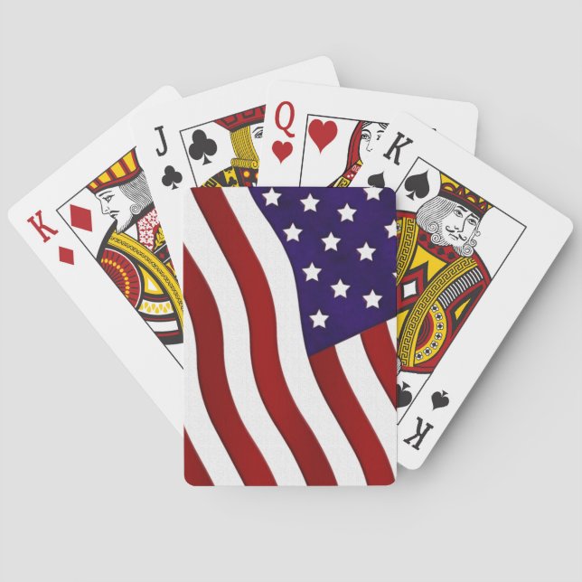 USA Flag Poker Cards (Back)