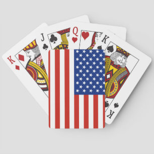 USA flag Poker Cards