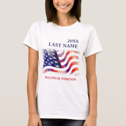 USA Flag Political Campaign  T-Shirt