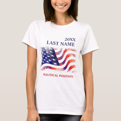 USA Flag Political Campaign  T_Shirt