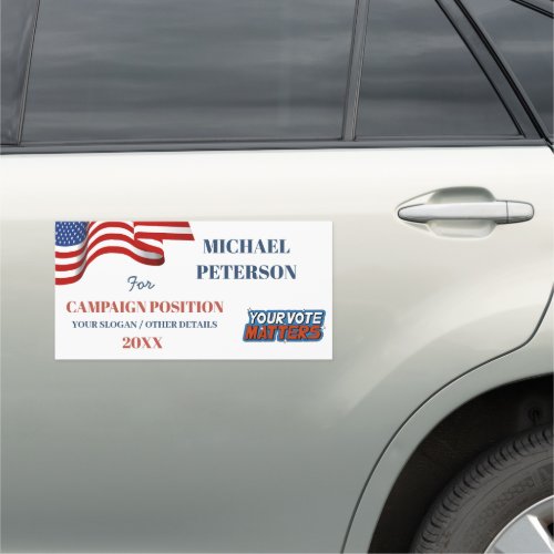 USA FLAG Political Election Campaign Car Magnet