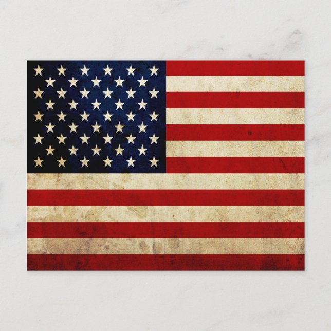 USA Flag Postcard (Front)